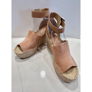 Marc Fisher LTD Women’s Mladalyn Espadrille Suede/Leather Wedge Sandal - Sz 10M